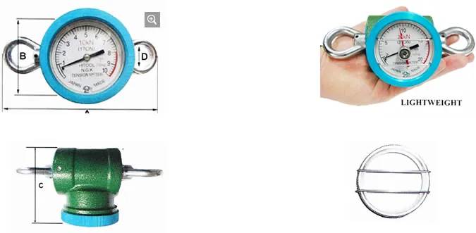 Динамометр TM 10 – 10 кН с крюком