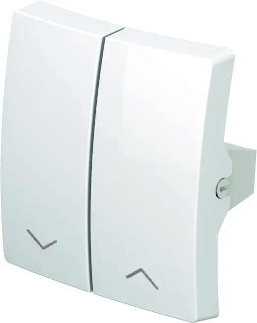 Фасад для двойного выключателя для жалюзи, белый