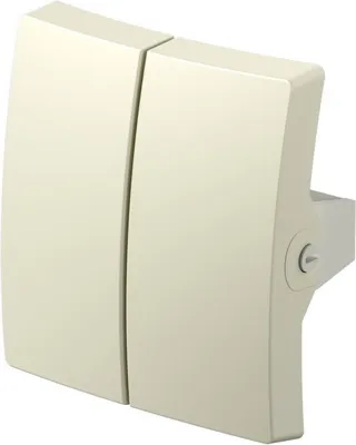 EKON Fatada ivory p/u intrerupator dublu(TE11IW-U)
