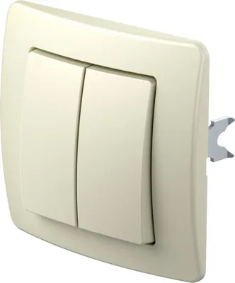 EKON Intrerupator 2 clape ivory (SE50IW-U)