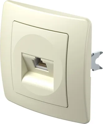 EKON Priza RJ45 Cat5E ivory (KE37IW-U)
