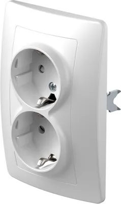 EKON Priza SCHUKO dubla alba(VE16PWKS-B)