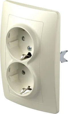EKON Priza SCHUKO dubla ivory(VE16IWKS-B)