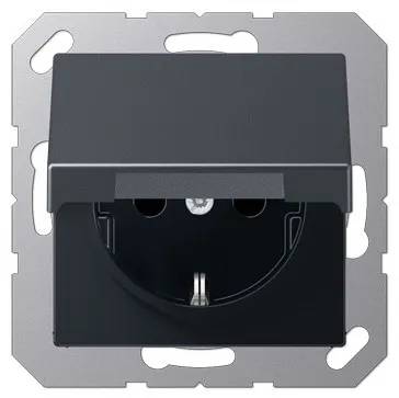 EP1420KLAN Priza Schuko 16 А cu capac, antracit