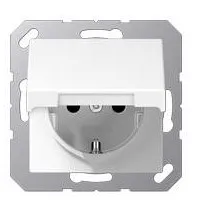 EP1420KLWW Priza Schuko 16 А cu capac, alb