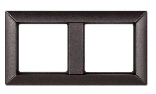 EP482AN Рамка для 2 модулей Eco Profi, антрацит
