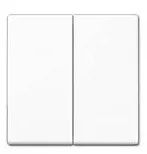 EP495WW Clapa intrerupator/buton dublu, alb