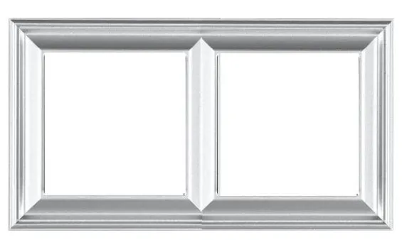 EPD482AL Rama decor 2 locuri, aluminiu