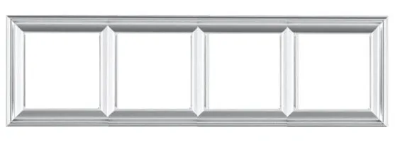 EPD484AL Rama decor 4 locuri, aluminiu