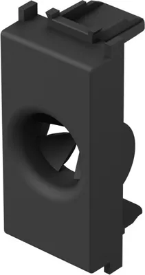 Фасад для выхода кабеля EKON, чёрный матовый