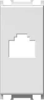 Фасад для розетки RJ45/RJ11 1M, белый матовый