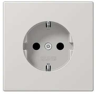 LS1520KILG Priza Schuko 16 А cu protectie, gri deschis