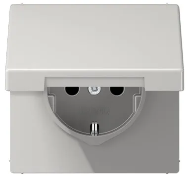 LS1520KLLG Priza Schuko 16 А cu capac, gri deschis
