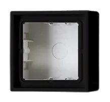 LS581ASW Cutie de montaj aparent 1 loc, negru