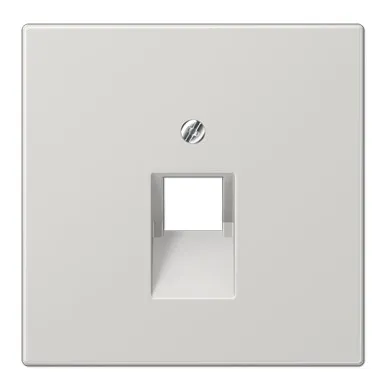 Крышка для одинарной интернет-розетки, светло-серый