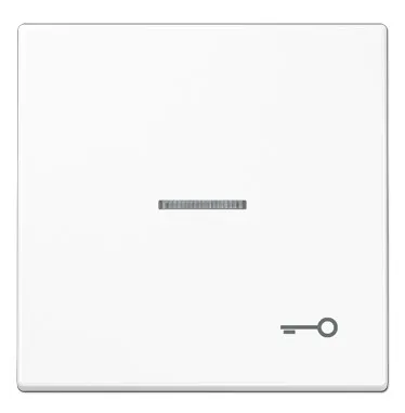 LS990KO5TWW Clapa intrerupator/buton simplu cu indicator/simbol chee, alb