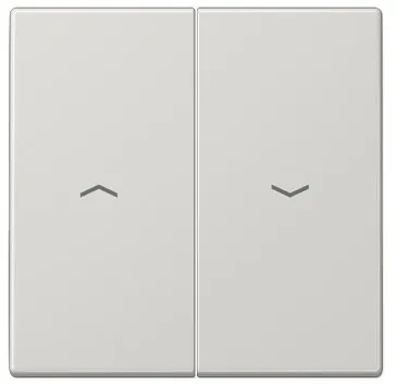 LS995PLG Clapa intrerupator/buton dublu jaluzele, gri deschis