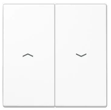 LS995PWW Clapa intrerupator/buton dublu jaluzele, alb