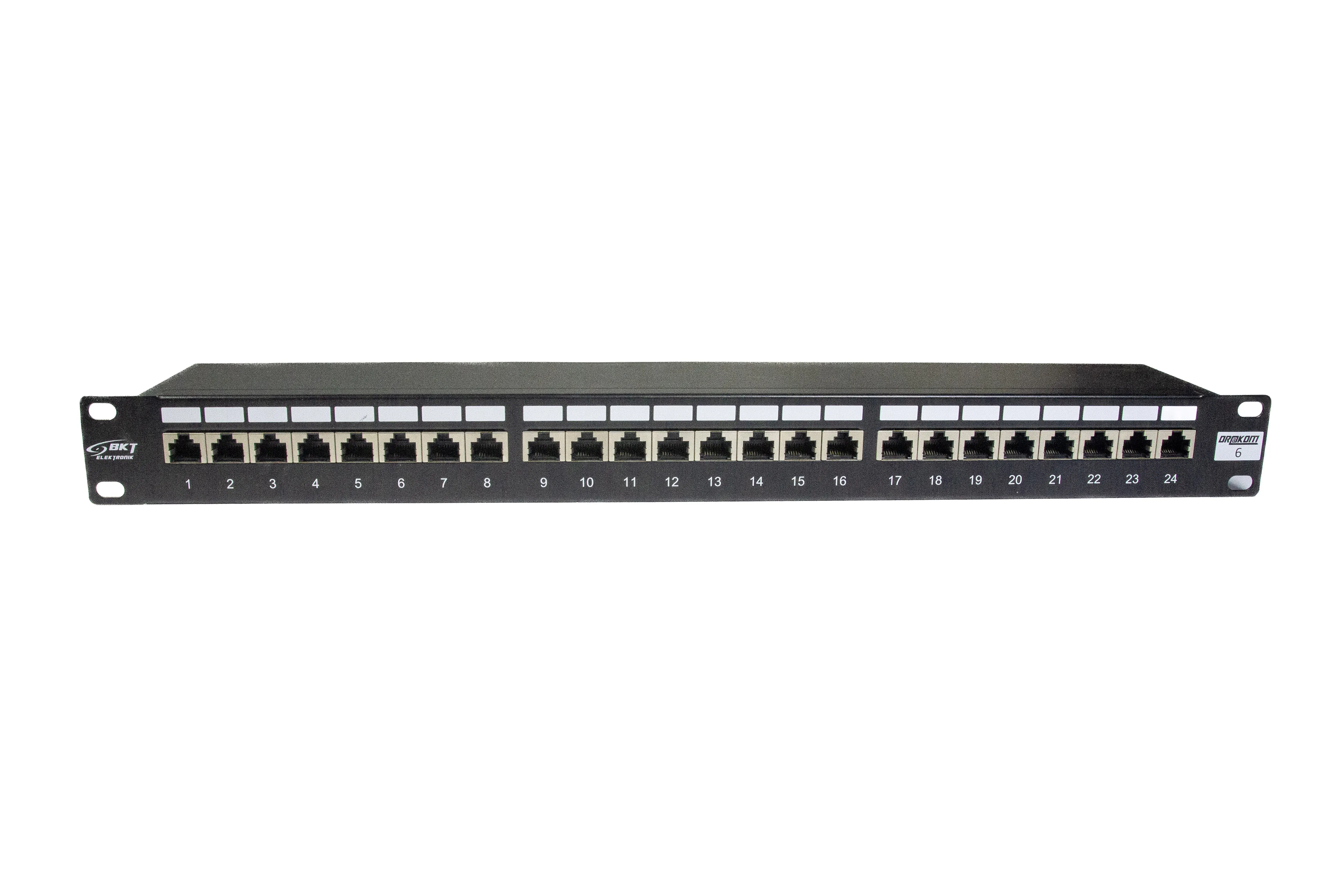 Patch panel 19"" 24*RJ45 cat 6 ecranat