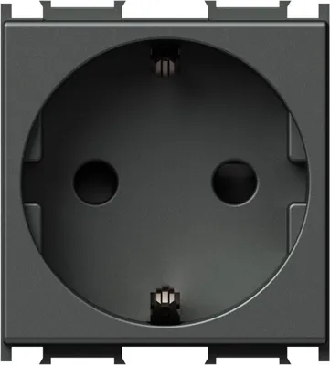 Priza 2M SCHUKO 2P+E 16A alama antic (VM10AT-B)