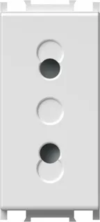 Розетка евро 1M 2Р белый матовый (VM20MW-U)