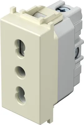 Priza ITALIANA 1M 2P+E ivory (VM30IW-B)
