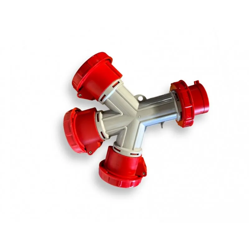 Priza tripla tripolara 380V 32A 3P+N+T IP67 (EC)