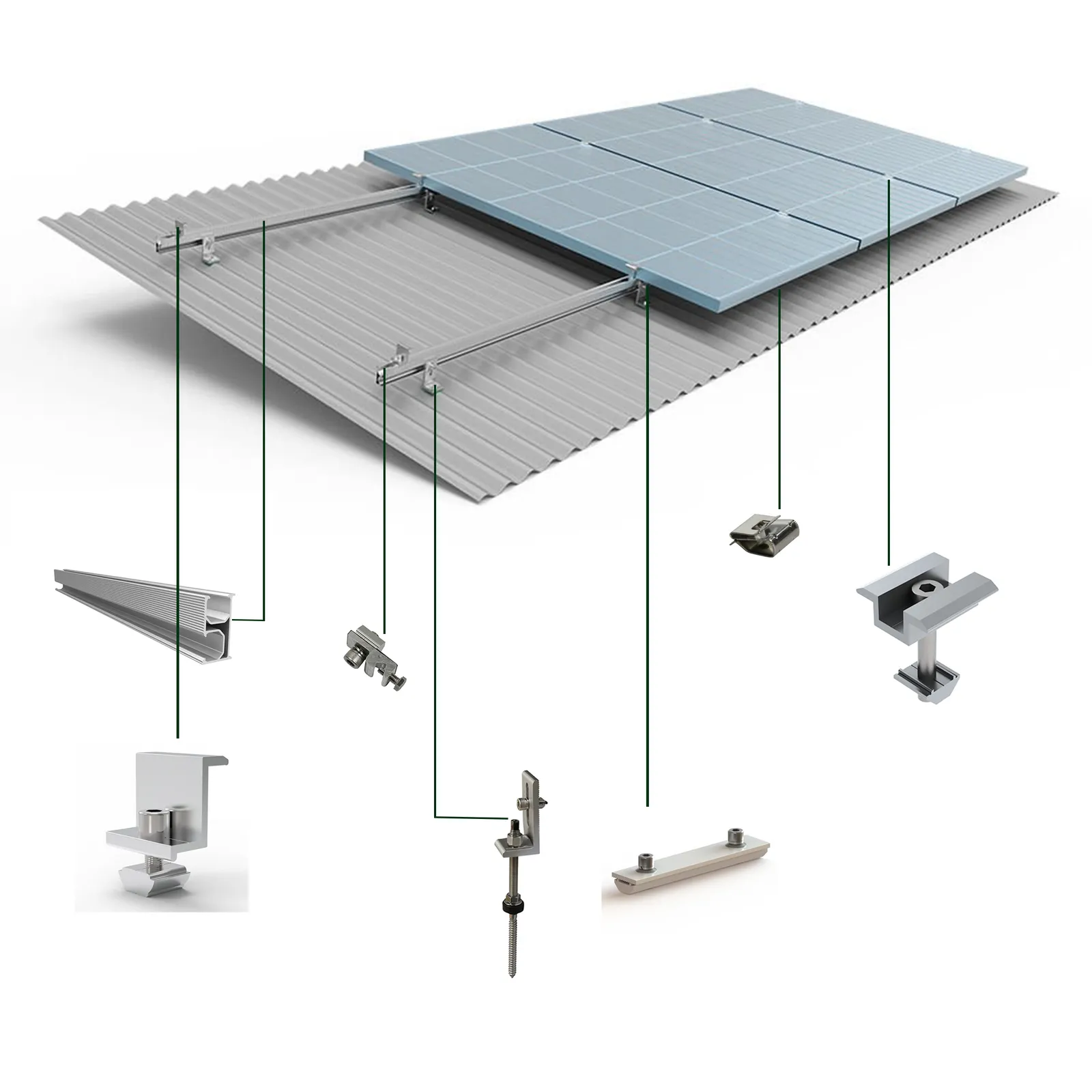 Profil din aluminiu extrudat L=4200mm H:7cm UI-R4-4200