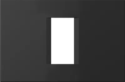 Рамка декоративная LINE 1/3M черный матовый (OL13SB-U)