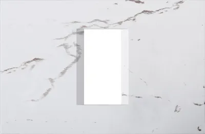 Рамка декоративная LINE 1/3M белый мрамор (OL13SW-U)