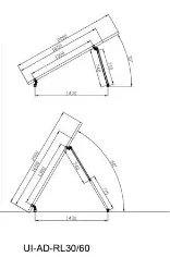 Suport pentru inclinarea panourilor solare UI-AD-RL 30/60