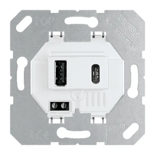 USB15CAWW Modul de încărcare USB dual alb