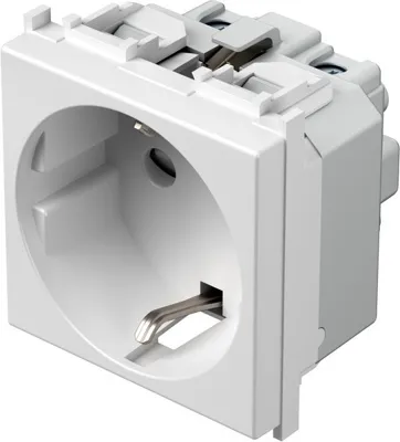 Розетка SCHUKO 2М 2P+E 16A белый (VM10AW-U)