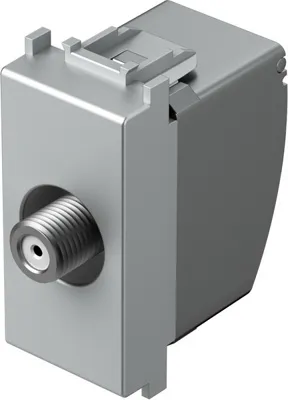 Priza SAT final argintiu (KM16ES-B)