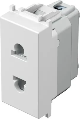 PRIZĂ STANDARD EUROPEAN/AMERICAN+KS 2P 16A 250V~ 1M alba (VM21PW-U)