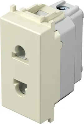 PRIZĂ STANDARD EUROPEAN/AMERICAN+KS 2P 16A 250V~ 1M ivory(VM21IW-U)