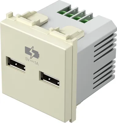 Priză USB 2M tip A 1A ivory (EM65IW-U)