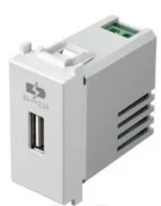 Priză USB 1M tip A 2.1A alb (EM66PW-U)