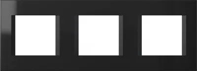 Рамка декоративная LINE 3*2M черный глянцевый (OL26NB-U)