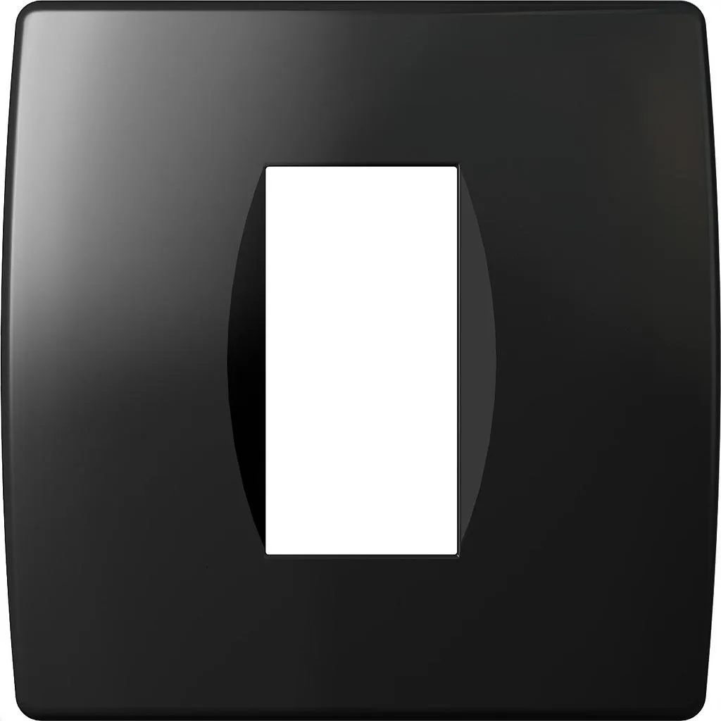 Декоративная рамка SOFT 1/2M черный глянцевый (OS10NB-U)