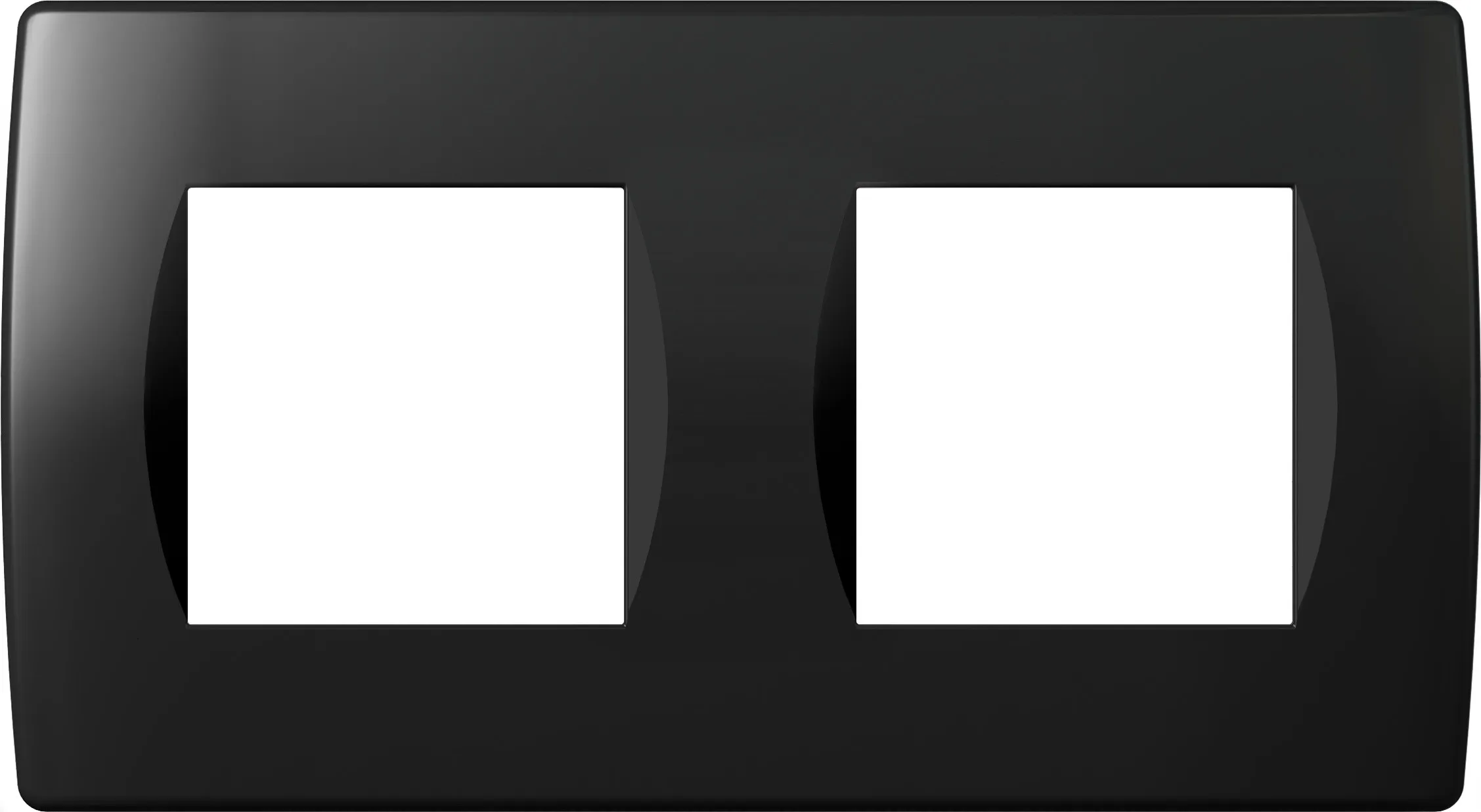 Декоративная рамка SOFT 2*2M черный глянцевый (OS24NB-U)