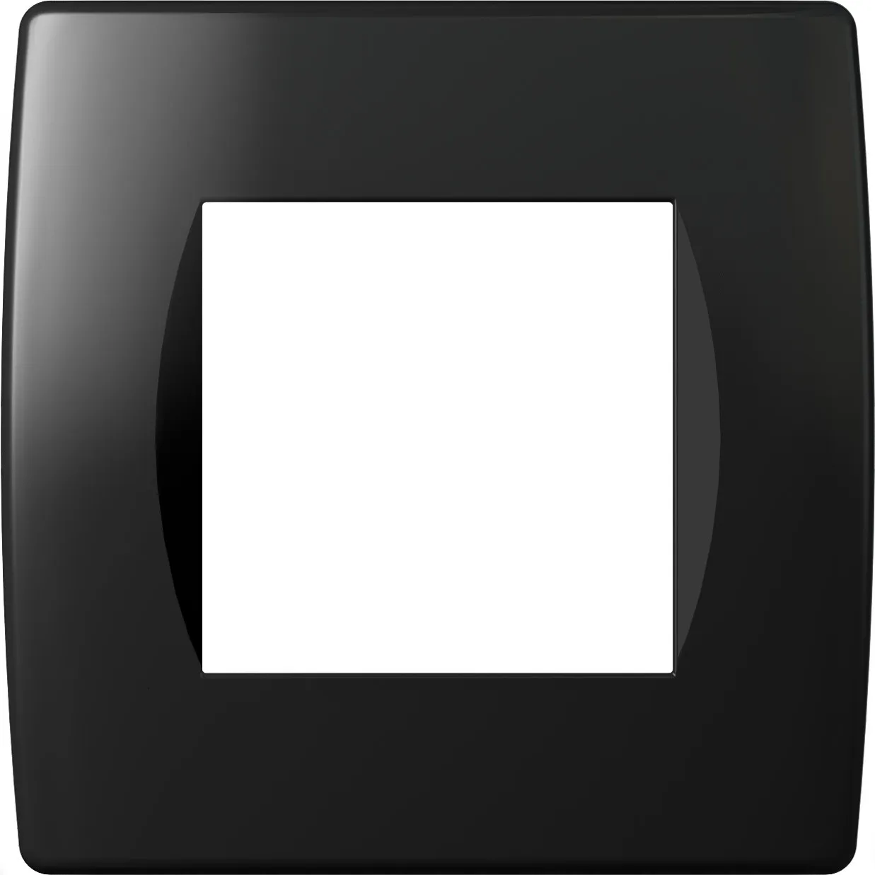 Декоративная рамка SOFT 2M черный глянцевый (OS20NB-U) 