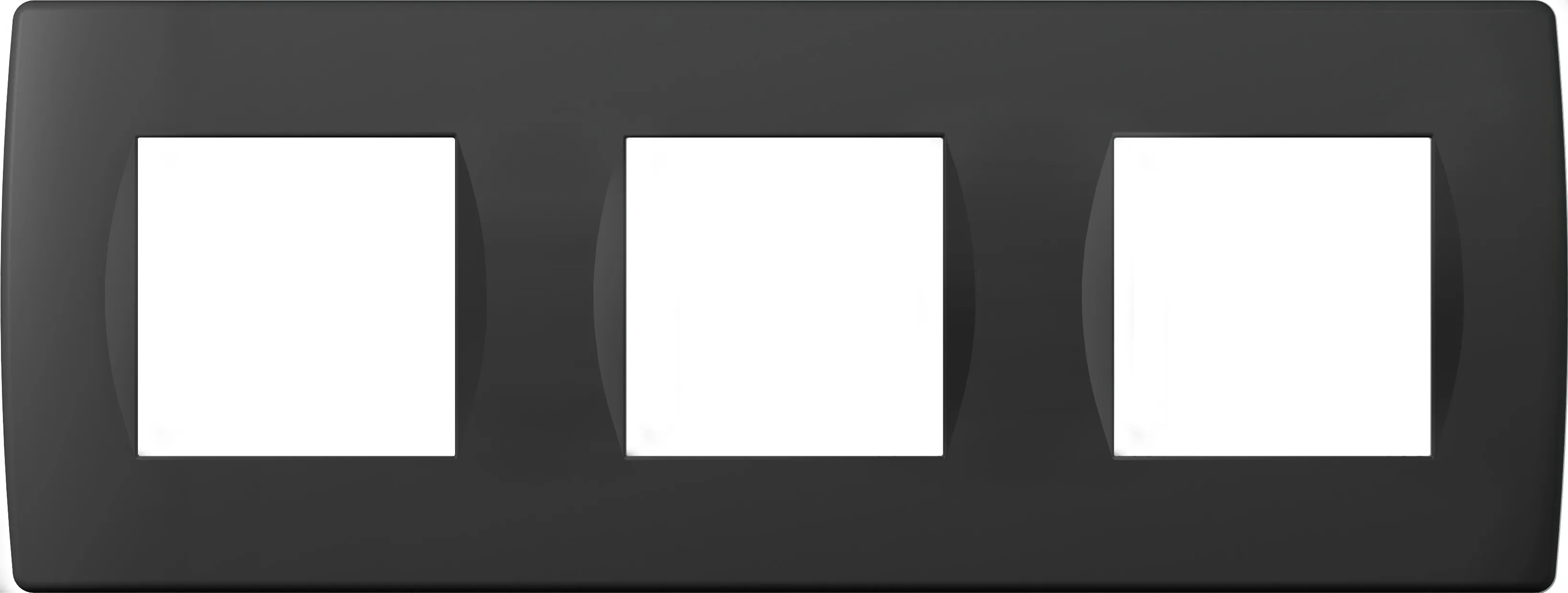 Декоративная рамка SOFT 3*2M черный матовый (OS26SB-U) 