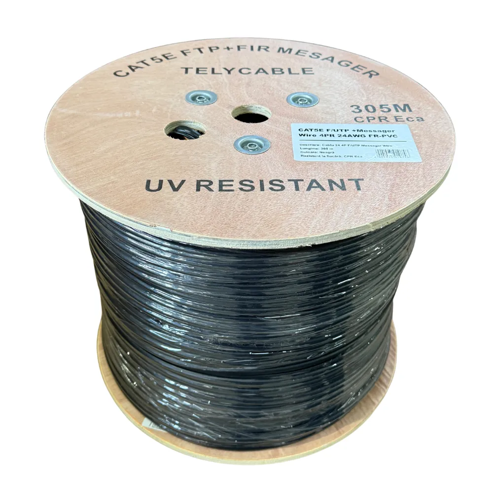 Cat 5E F/UTP UC300 PVC black Outdoor (305m) 