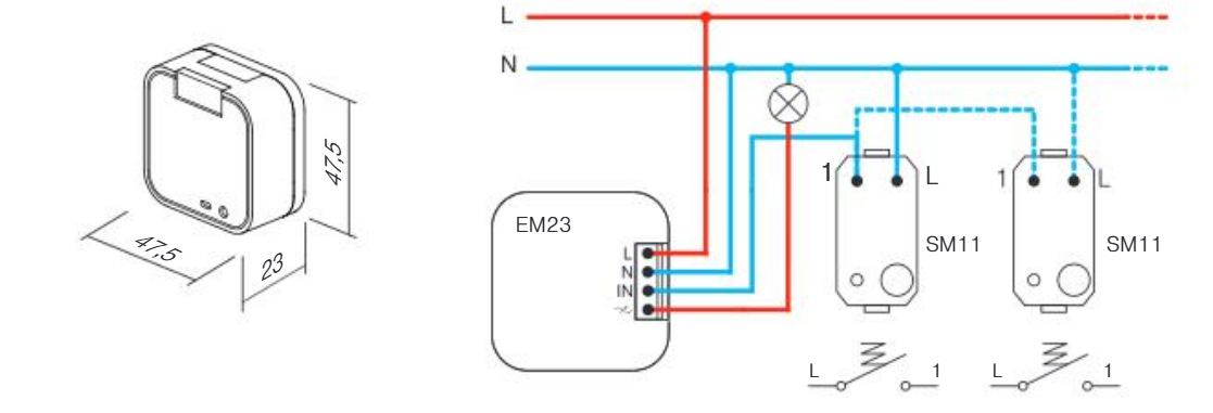 Dimmer incorporat R 250W (EM23-U)