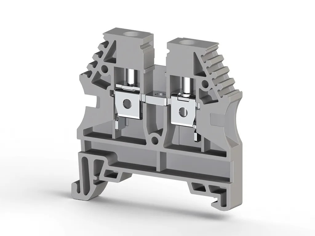 Клемма шина 4 мм² серый