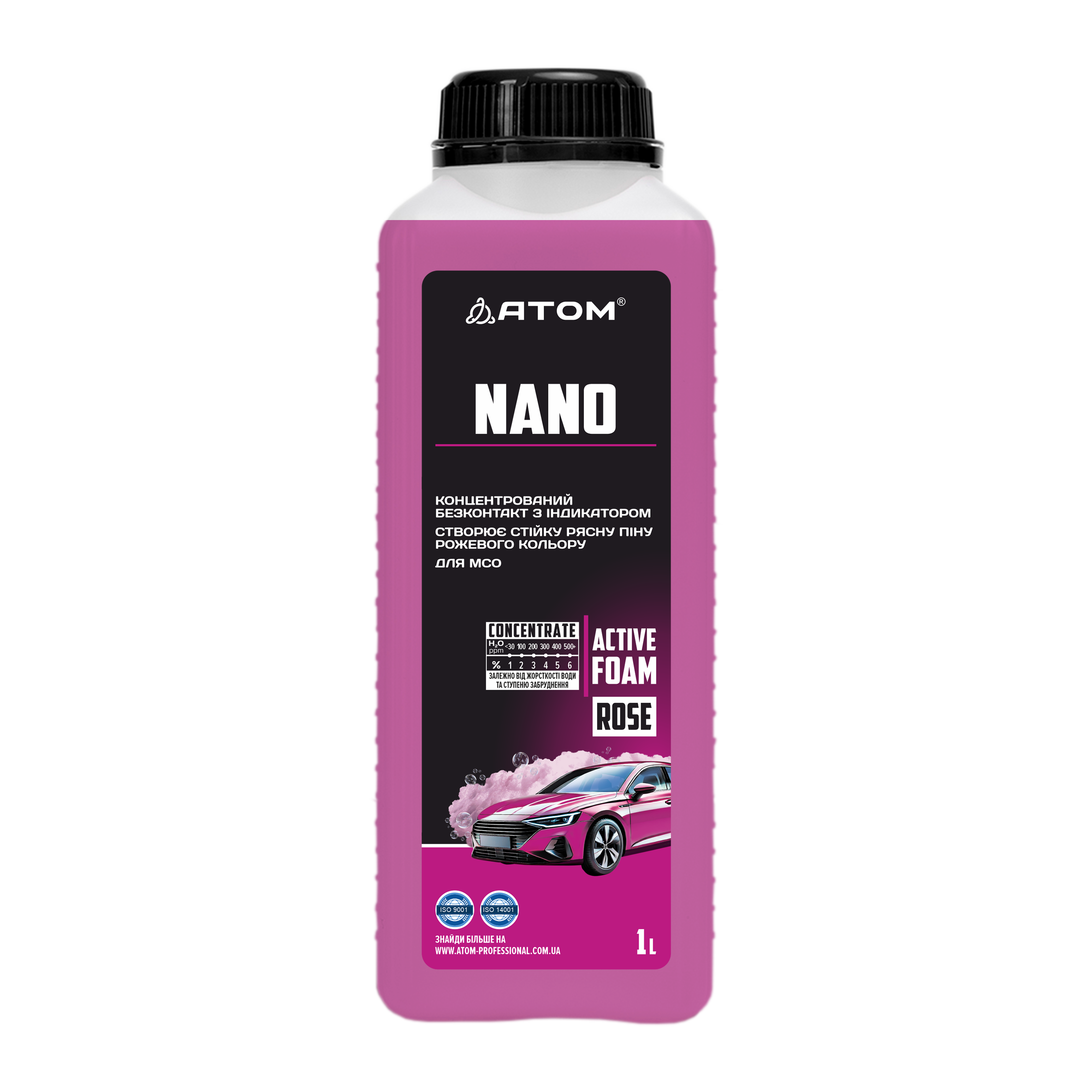 NANO Spuma activa p-u spalarea masinilor 1 lit.
