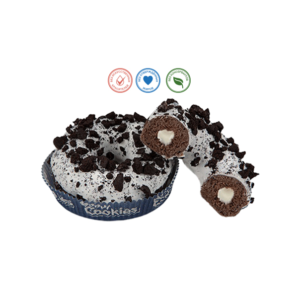 Cookies Donut (umpl. de crema cu cioc alba si biscuiti)