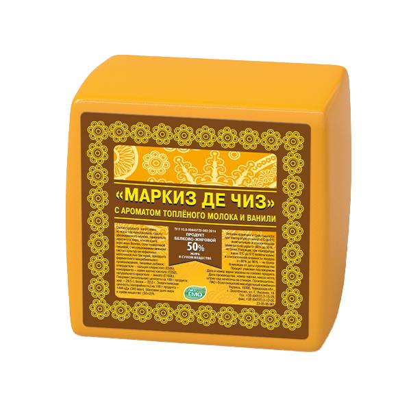 Produs de cascaval "Piryatin" Marquise de cheese 50% bloc