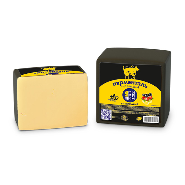Сыр твёрдый "Piryatin" Парменталь 40% блок